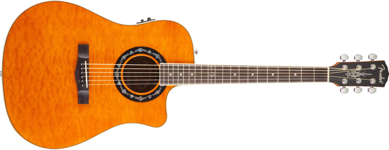 Fender Fender Acoustic T-Bucket 300-CE Amber Quilt v2 - Guitars