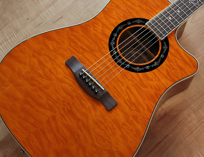 Fender Fender Acoustic T-Bucket 300-CE Amber Quilt v2 - Guitars