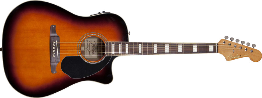 Fender Fender Acoustic Kingman SCE in 3 Tone Sunburst V2 - Guitars