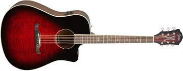 Fender Fender Acoustic T-Bucket 300-CE Flame Maple In Trans Cherry Burst - Guitars