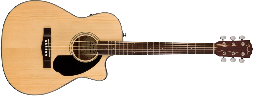 Fender CC-60SCE Solid Top Concert Acoustic  …