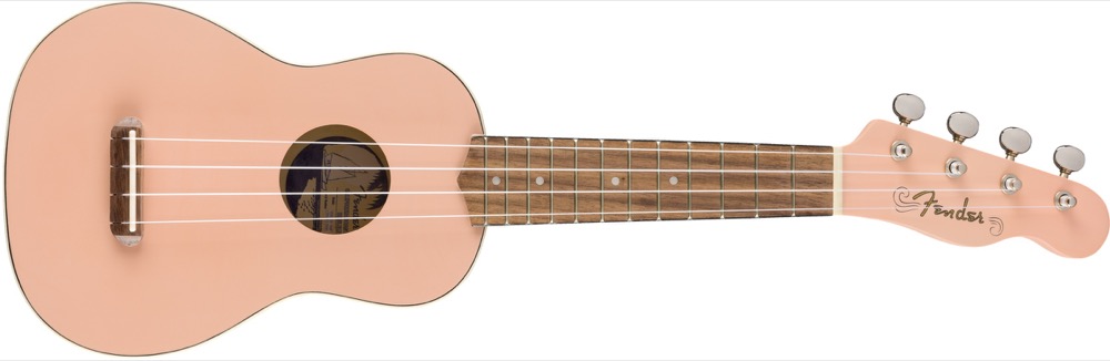 Fender Fender Venice Soprano Ukulele - Shell Pink - Ukuleles