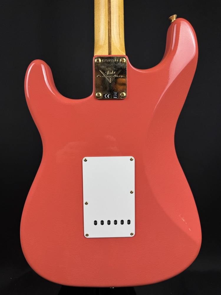 Fender Custom Shop Fender Custom Shop 1955 Strat DLX Closet Classic, Faded Aged Fiesta Red - Guitars