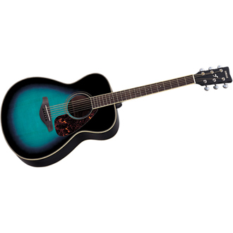 Yamaha FS720S Folk Size Solid Top Acoustic, Cobalt Aqua | Gear 
