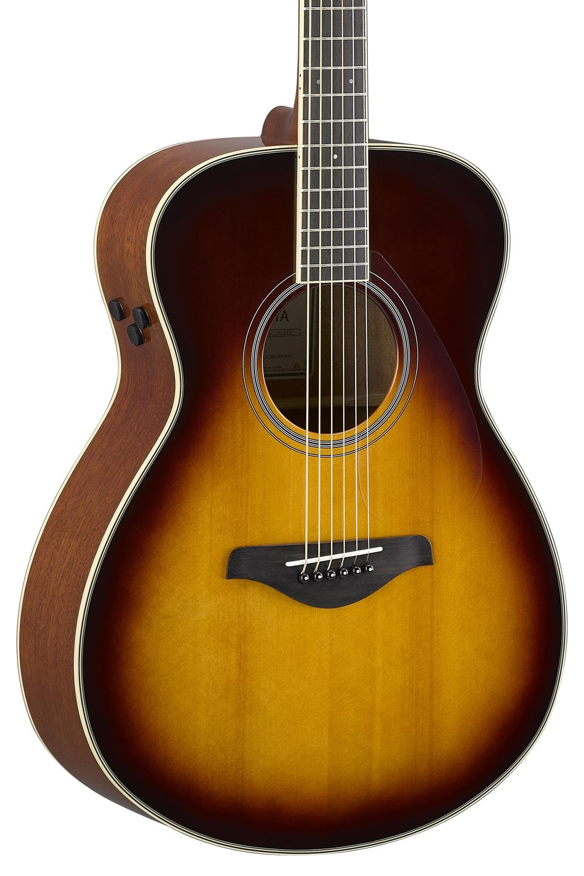 Yamaha Yamaha FSTA TransAcoustic Folk Guitar In Brown Sunburst - Guitars
