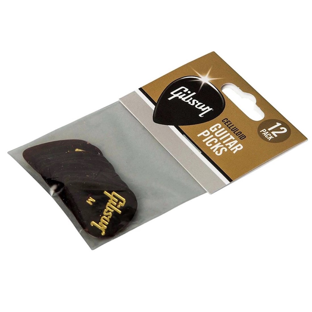 Gibson Pick Pack 12 Celluloid Tortoise Medium  …