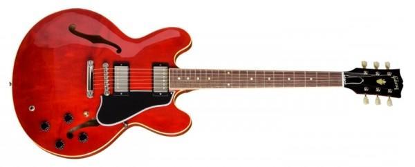 ギター Gibson C/S ES-335 Dot Plain Cherry GIBSON ES-335 DOT SEMI-HOLLOW BODY - SIXTIES CHERRY | Tom