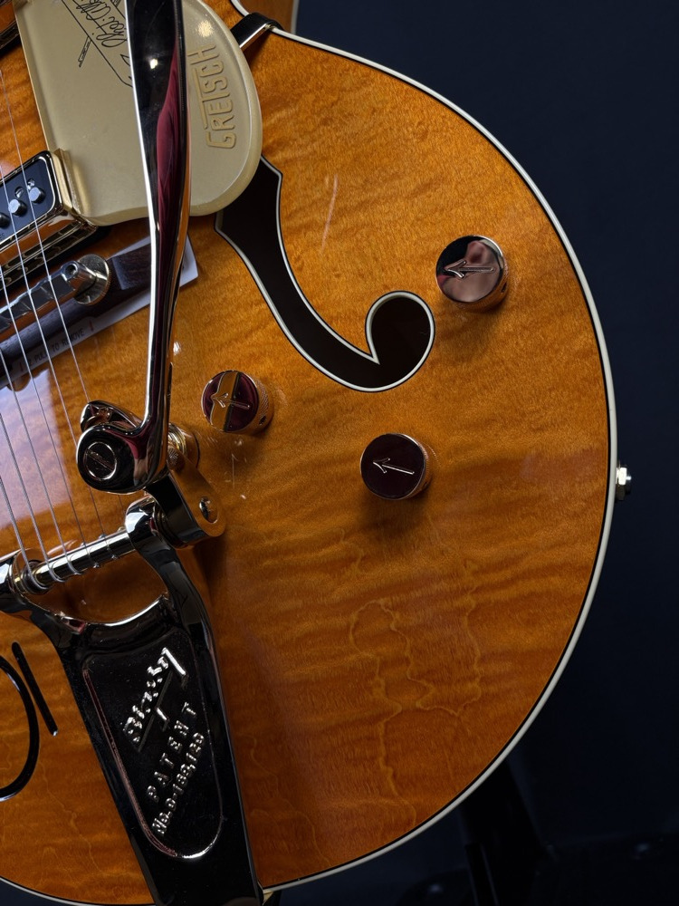 Gretsch Gretsch G6120T-55 Vintage Series '55 Chet Atkins Hollow Body In Vintage Orange - Guitars