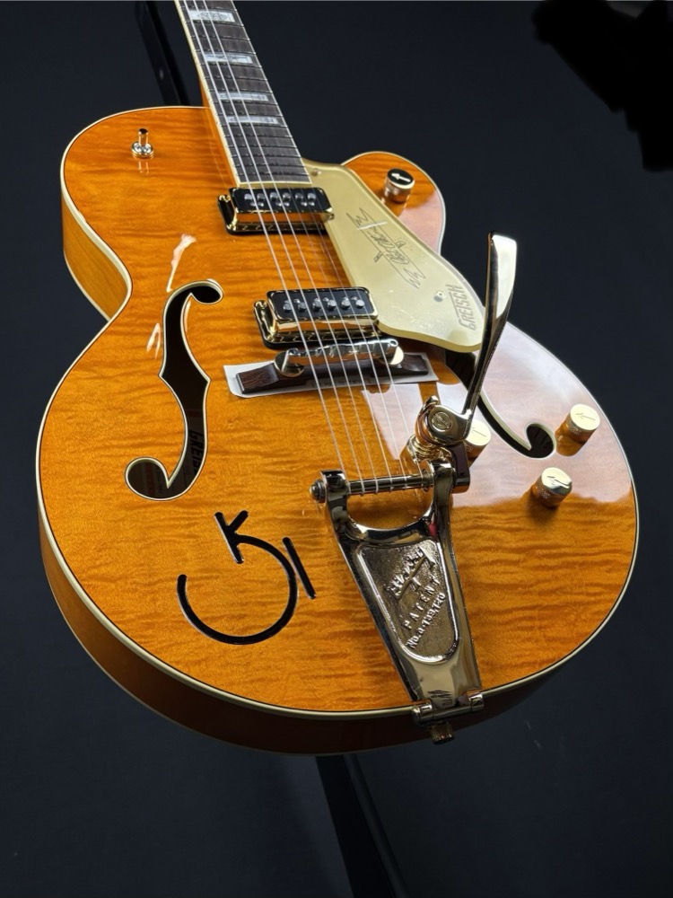 Gretsch Gretsch G6120T-55 Vintage Series '55 Chet Atkins Hollow Body In Vintage Orange - Guitars