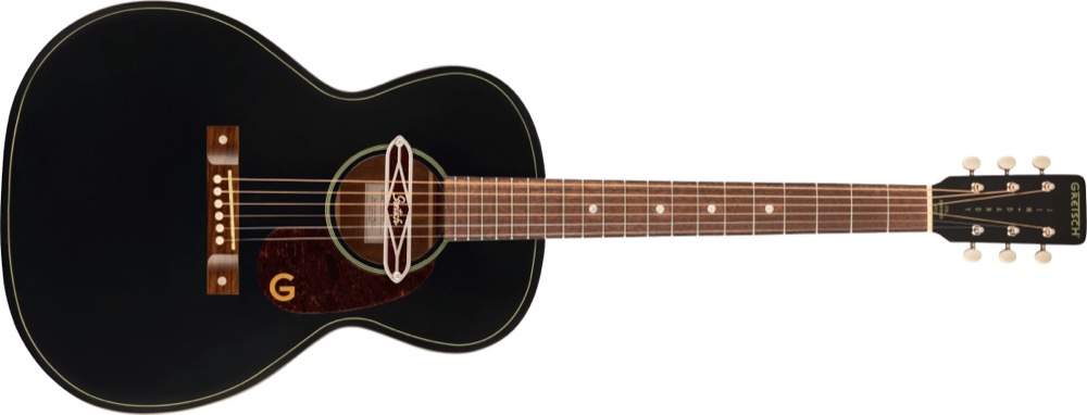 Gretsch Gretsch Jim Dandy Deltoluxe Concert Acoustic Electric - Black Top - Guitars