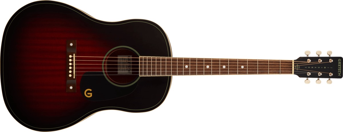 Gretsch Jim Dandy Dreadnought In Deep Cherry Burst