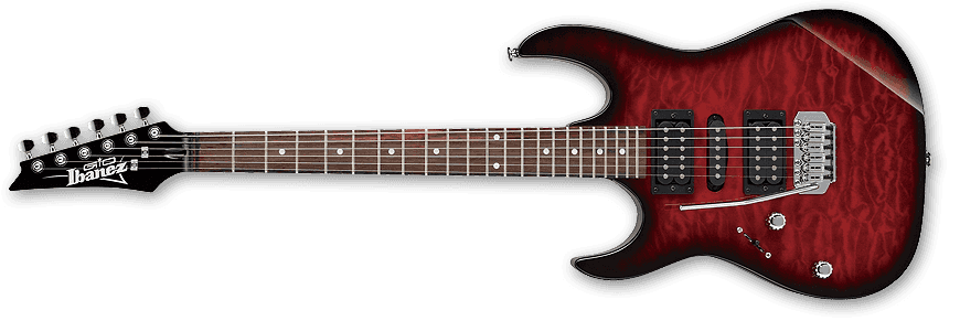 Ibanez Ibanez GRX70QAL Left Hand Gio RX Electric In Transparent Red Burst - Guitars