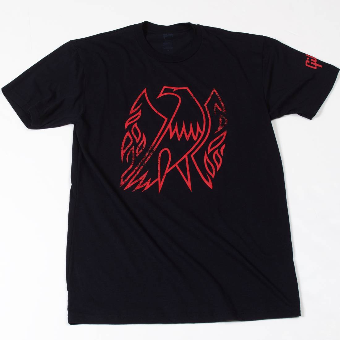 Gibson Firebird T-Shirt Black Front Red  …