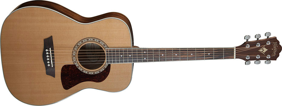 Washburn Washburn HF11S Heritage Folk Solid Cedar Top Acoustic In Natural - Guitars