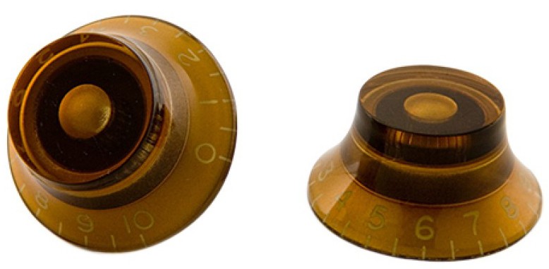 Gibson Top Hat Knobs - Amber