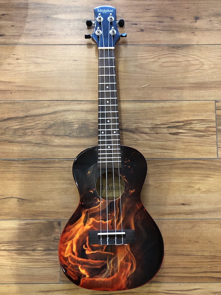 Misc Molakai Concert Ukulele - Flames - Ukuleles