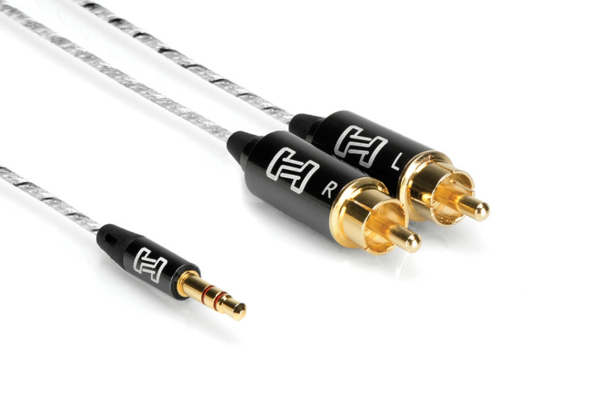 Hosa Hosa IMR-003  Drive 3 Foot Stereo 3.5mm TRS to Dual RCA Cable - Cables