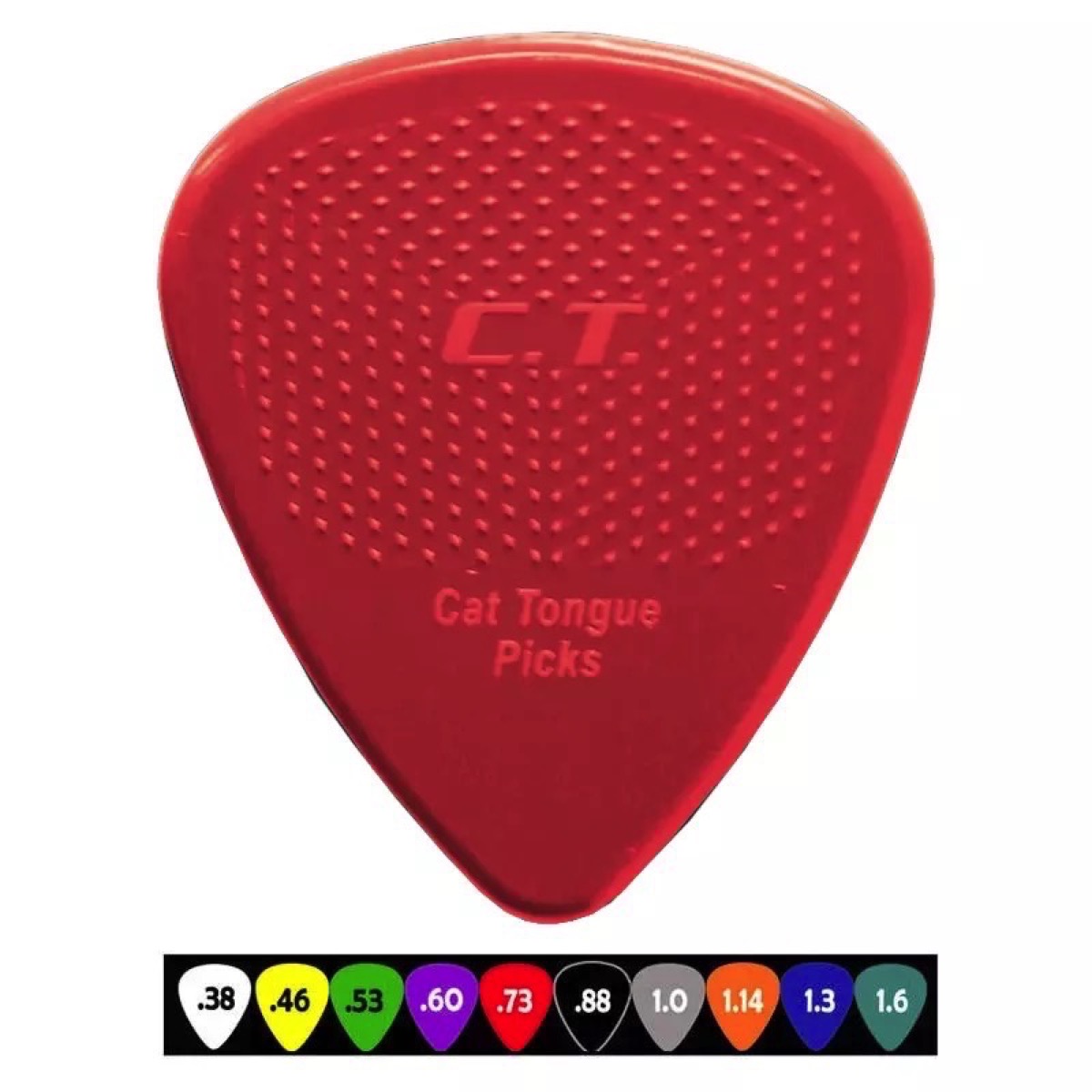 Misc Cat's Tongue Brain Picks .73 Red - Pack of 10 - Guitars