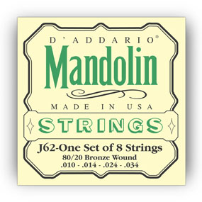 D'Addario D'Addario J62 Mandolin 10-34 - Strings