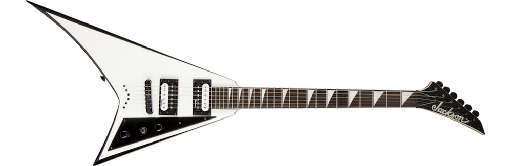 Jackson Jackson JS32T Rhoads With Rosewood Board In White With Black Bevels - Guitars
