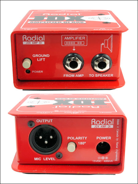 Radial Radial JDX Reactor Guitar Amp Direct Box - Recording
