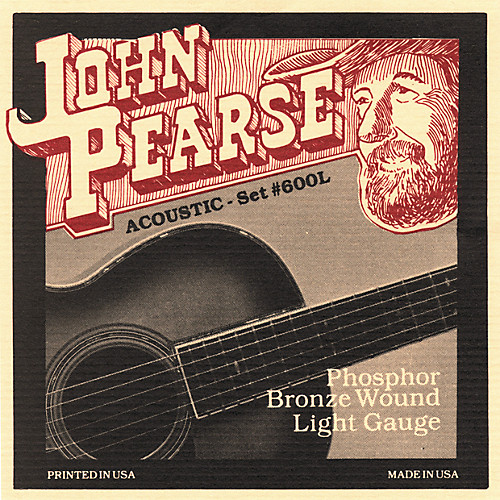 John Pearse Phosphor Bronze Light Acoustic Strings