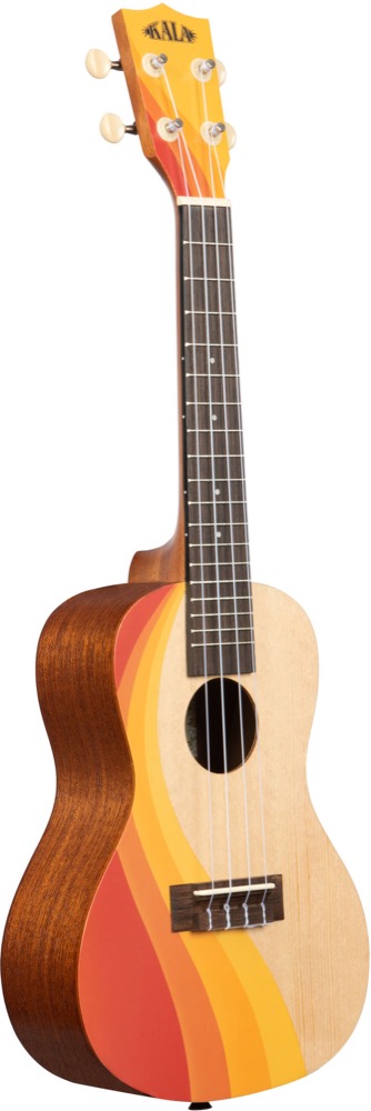 Kala Kala Concert Uke, Surf Series, Swell Surfboard - Ukuleles