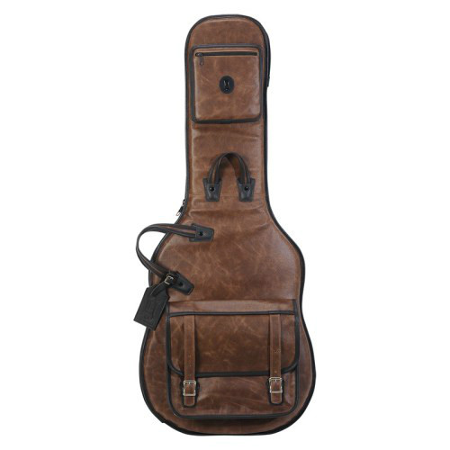Levy's Levys Leather Gig Bag For Electric Guitar, With 1" Foam Padding, Plush Lining - Cases