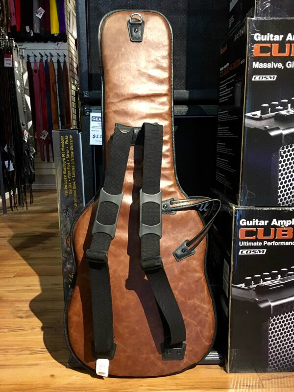 Levy's Levys Leather Gig Bag For Electric Guitar, With 1" Foam Padding, Plush Lining - Cases