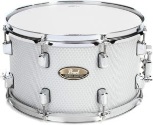 Pearl Pearl LMPR1480SC726 Limited 14X8 6 Ply Maple Limited Snare In White Honeycomb - Drums