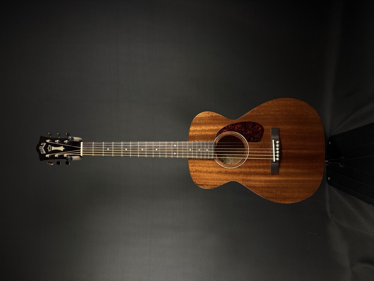 Guild Guild M-120 Mahogany, All Solid Wood, Acoustic Guitar in Natural, Deluxe Gig Bag - Guitars