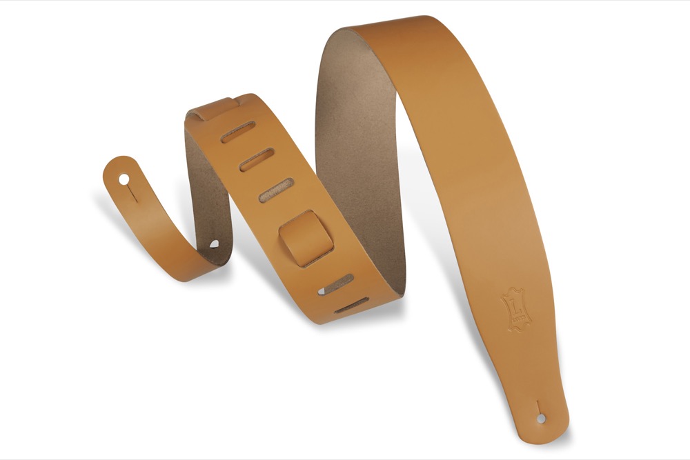 Levy's Levy's 2.5" Leather Strap - Tan - Guitars