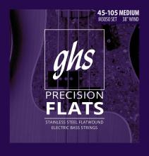GHS Precision Flatwound Bass 45-105 Bass Stainless