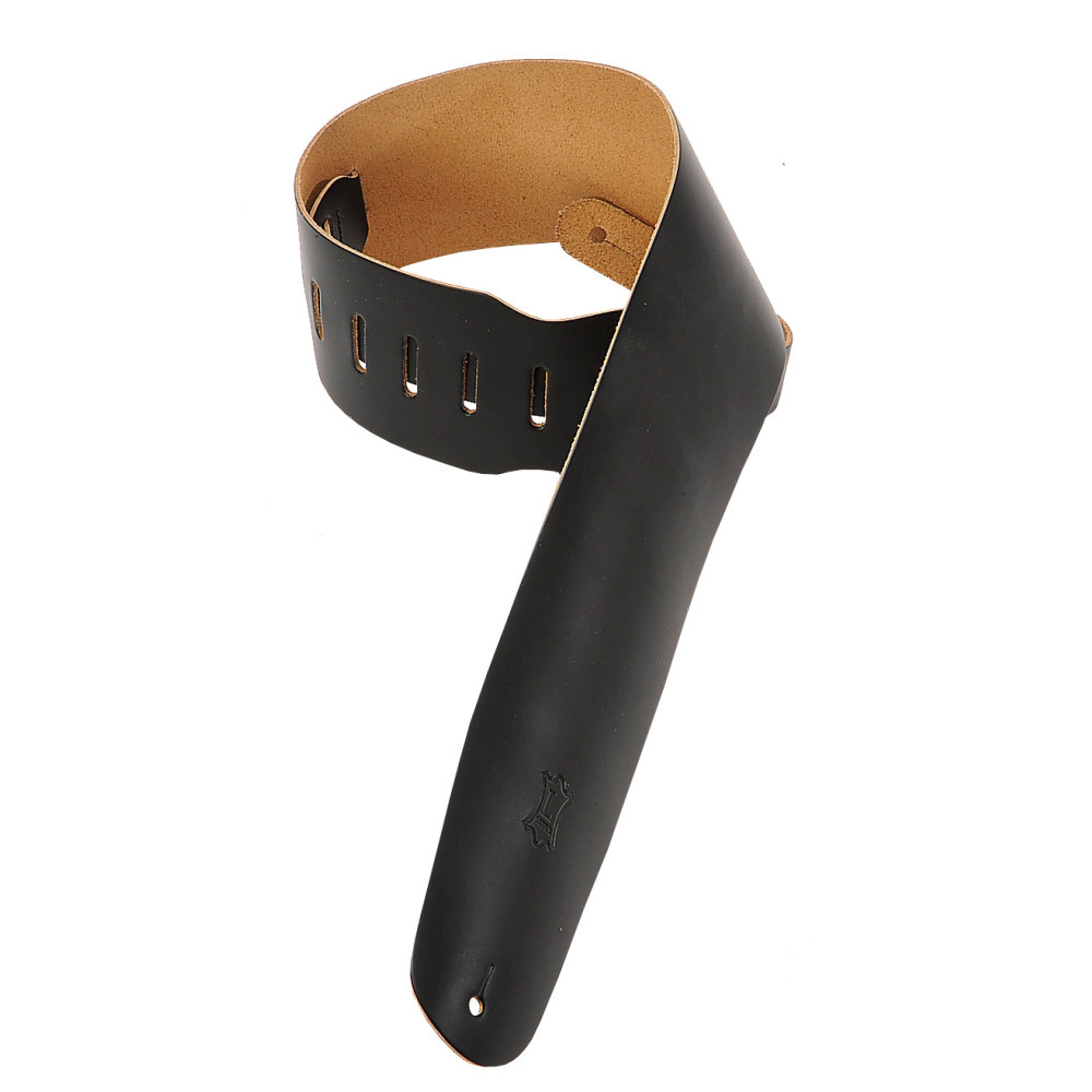 Levy's Levys 4" Top Grain Leather Strap - Black - Guitars