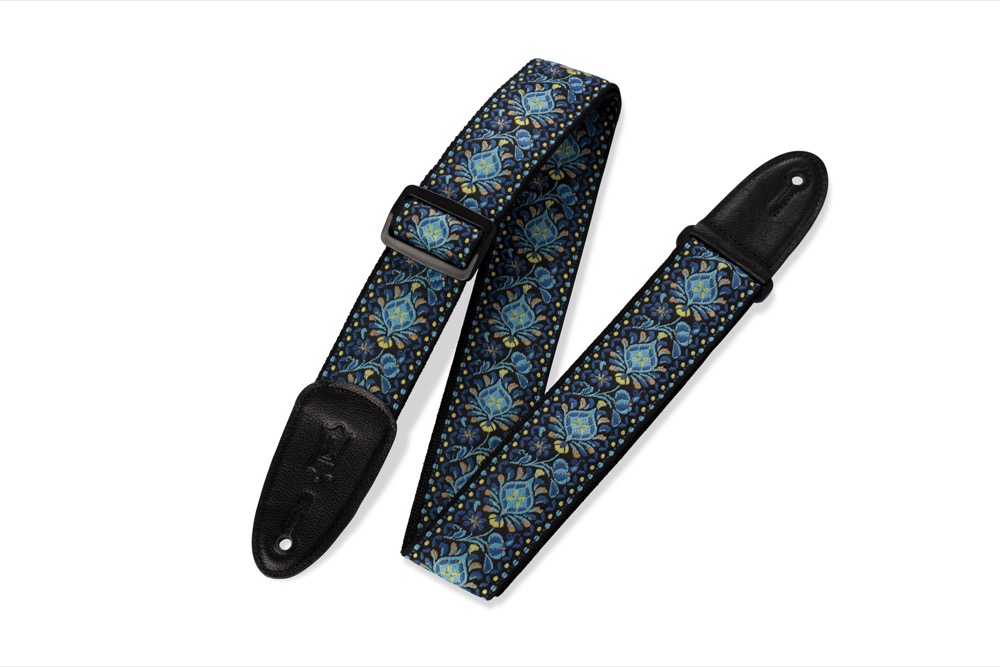 Levy's Levy's Hootenanny Strap - Blue and Yellow Motif - Guitars