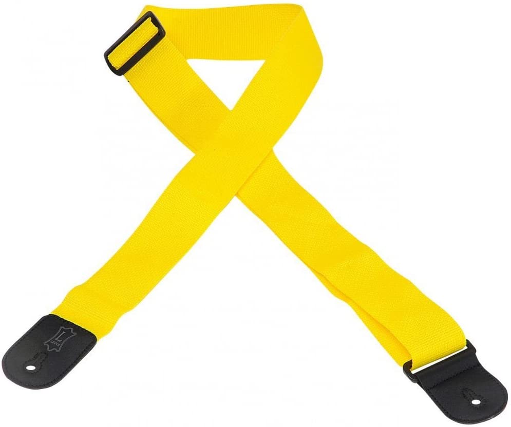 Levy's Levy's 2" Polypropylene Strap - Yellow - Guitars