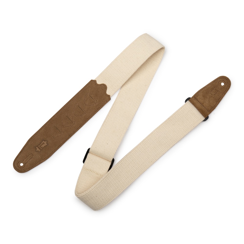 Levy's Levys 2" Cotton Pick Holder Guitar Strap - Natural - Guitars