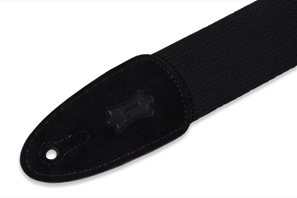 Levy's Levy's Cotton Guitar Strap - Black - Guitars