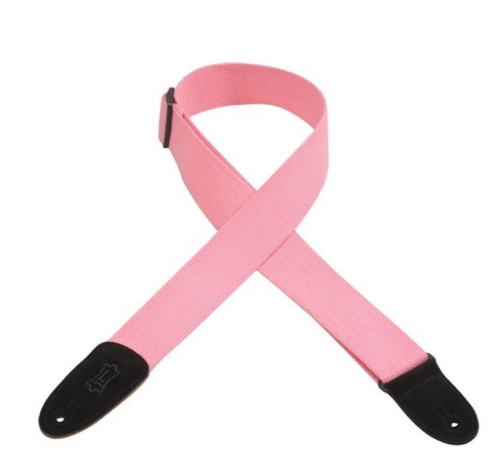 Levy's Levy's Cotton Guitar Strap - Pink - Guitars