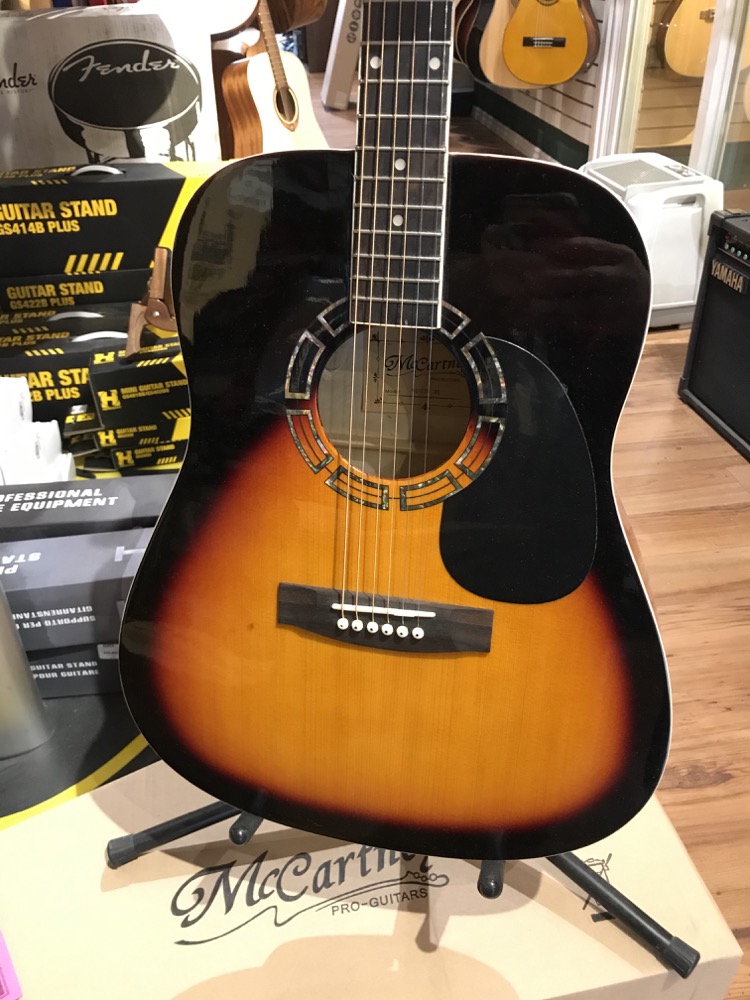 Misc McCartney Acoustic Dreadnought Guitar In Vintage Sunburst - Guitars