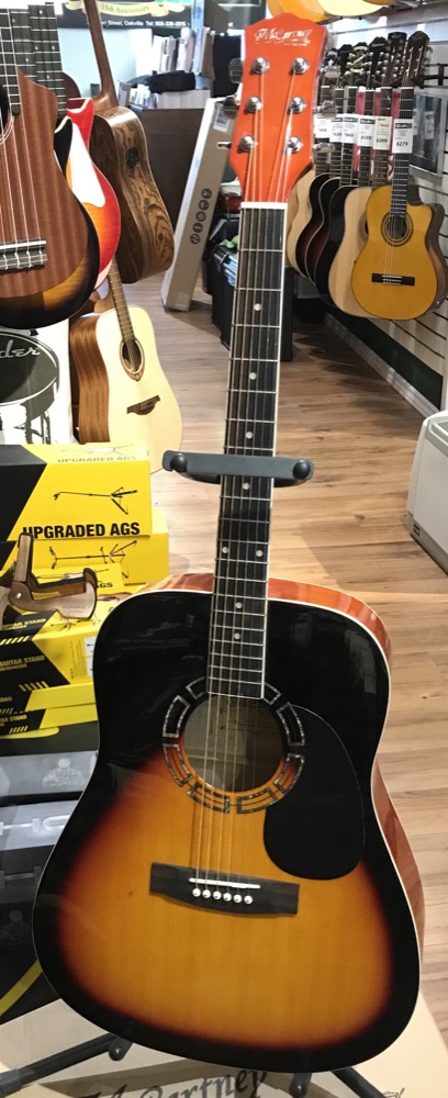 Misc McCartney Acoustic Dreadnought Guitar In Vintage Sunburst - Guitars
