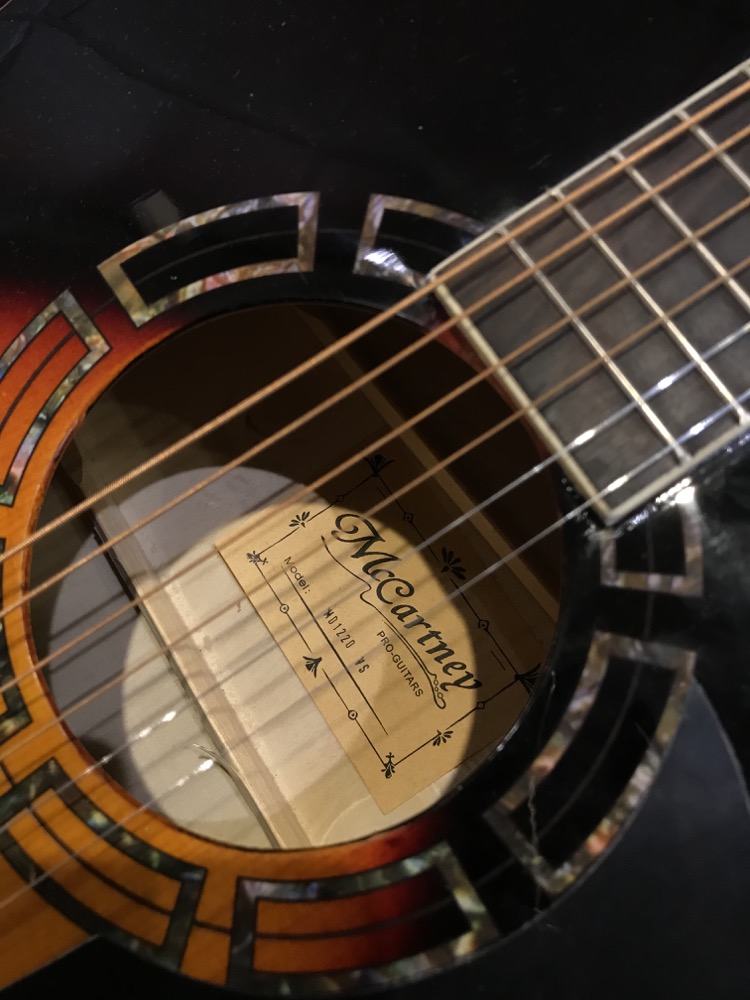 Misc McCartney Acoustic Dreadnought Guitar In Vintage Sunburst - Guitars