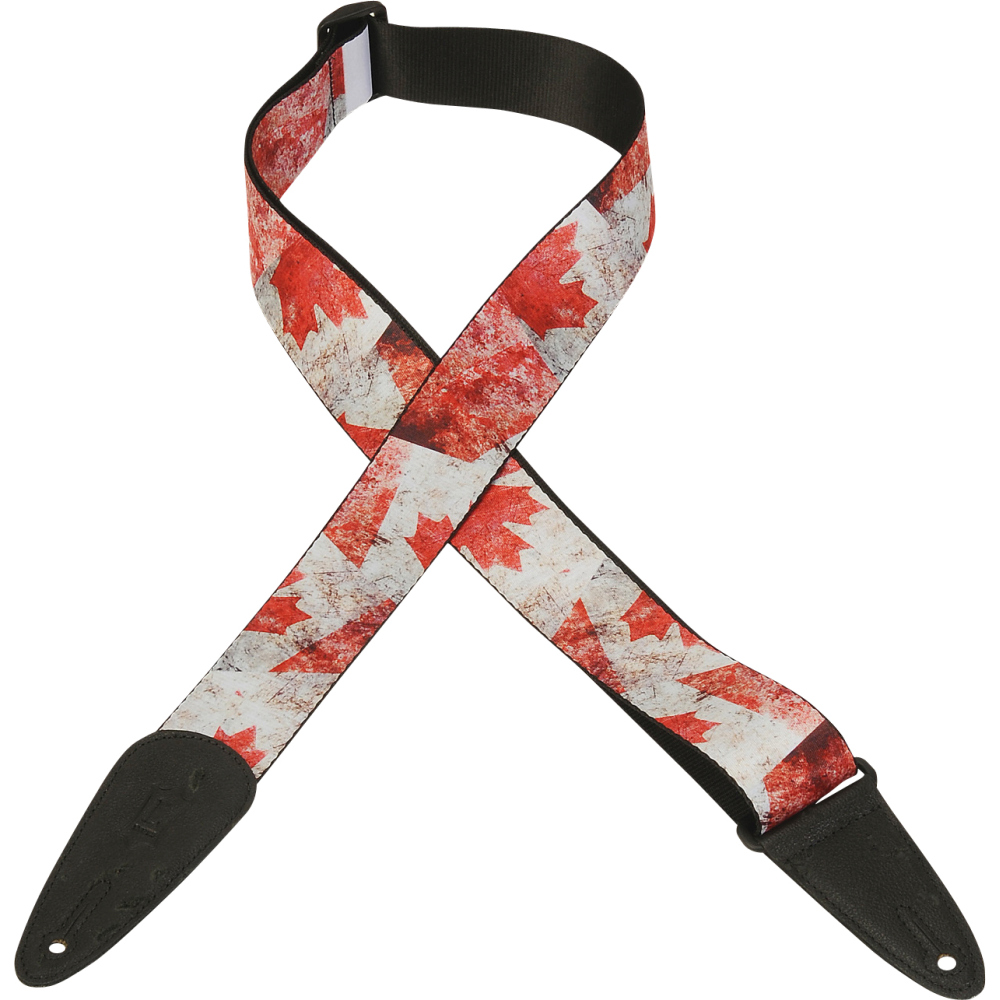 Levy's Levys MDP 2" Poly Sublimation With Patterns - Canada Flag - Guitars