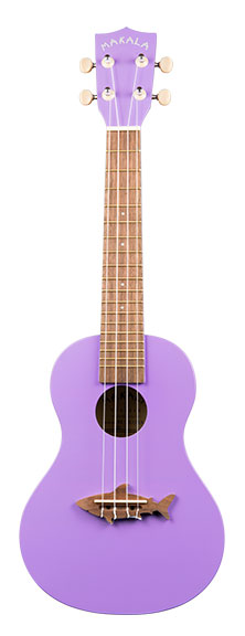 Kala Makala Concert Shark Ukulele In Purple - Ukuleles