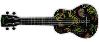 Kala Makala Ukadelic Soprano Ukulele Paisley - Ukuleles