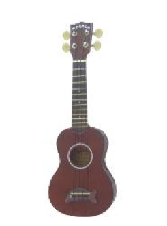Kala Makala Soprano Dolphin Ukulele Brown - Ukuleles