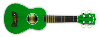 Makala Soprano Dolphin Ukulele Green