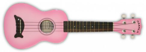 Makala Soprano Dolphin Ukulele Pink Burst