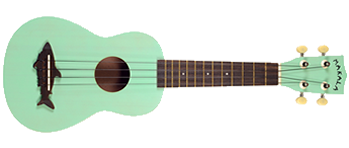 Makala Soprano Shark Ukulele In Surf Green