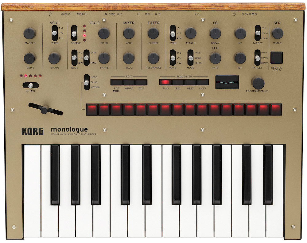 Korg Monologue Mini Monophonic Synth - Gold